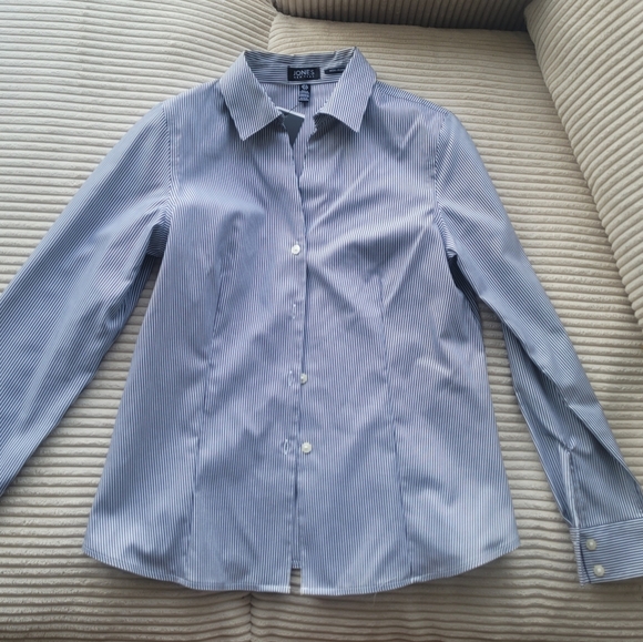 Jones NY stripped collar shirt - Picture 2 of 4